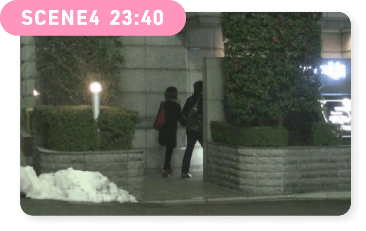 「ラブホテルXYZ」（東京都渋谷区○○1-1-1 ＸＸビル１階）に入る。