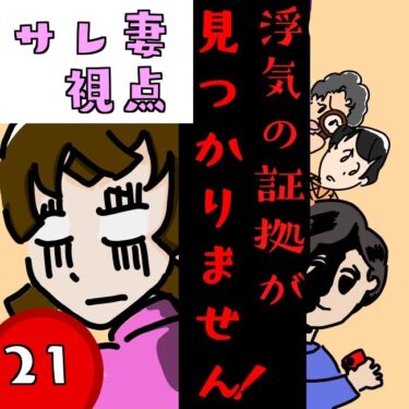 浮気の証拠が見つかりません！【第21話】サレ妻視点