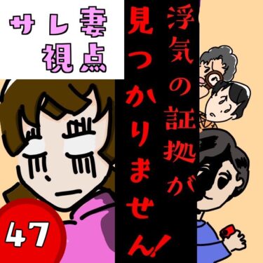 浮気の証拠が見つかりません！【第47話】サレ妻視点